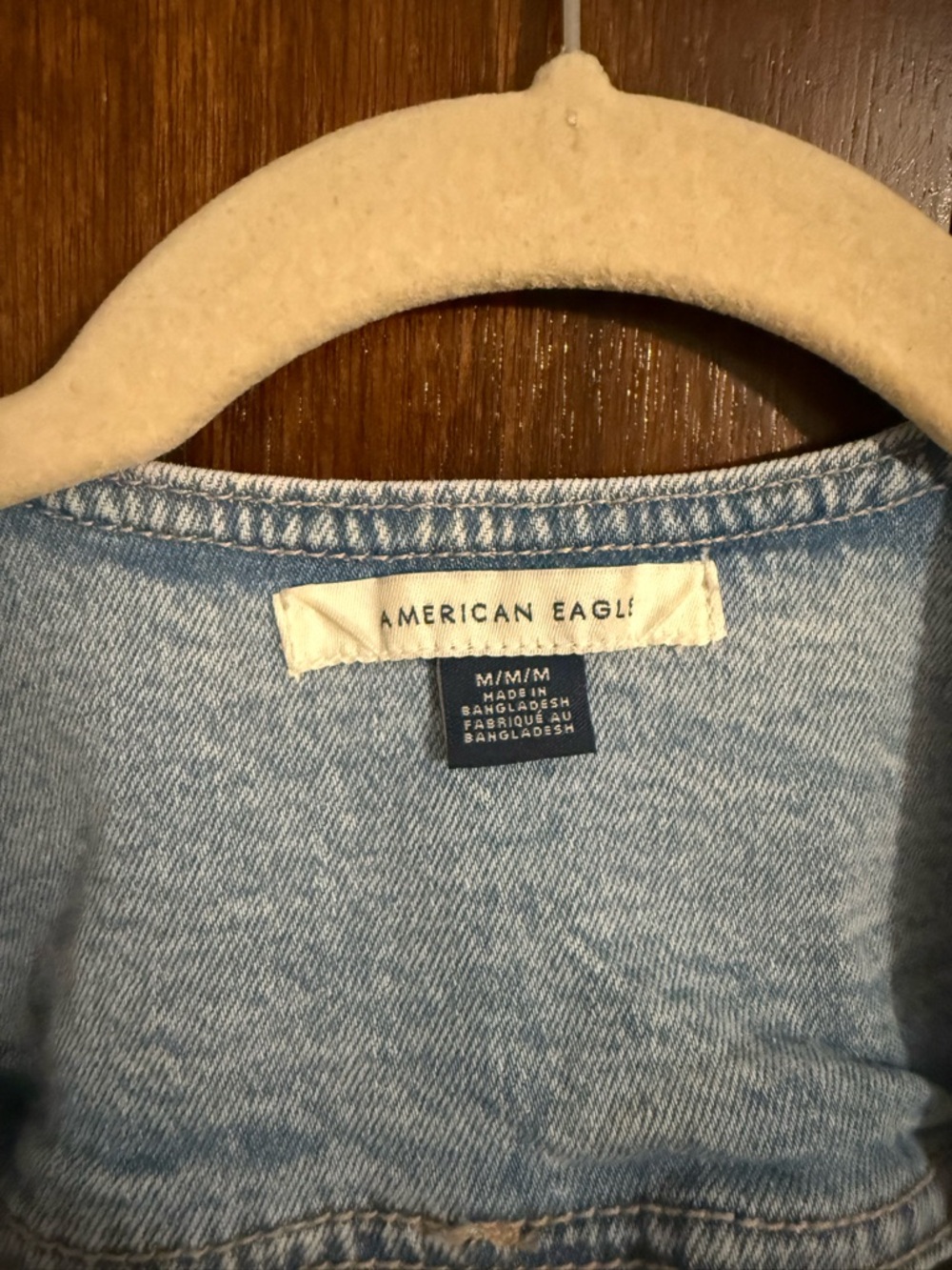 American Eagle Outfitters Light Blue Denim Vest - Picture 2 of 3
